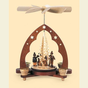 Christmas-Pyramids 1-tier Pyramids 1-tier pyramid - Children in winter - 28 cm / 11 inch