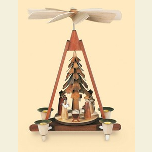 Christmas-Pyramids 1-tier Pyramids 1-tier christmas pyramid - Nativity scene - 30 cm / 12 inch