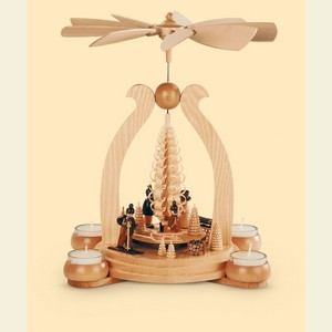 Weihnachtspyramiden 1-st�ckige Pyramiden 1-st�ckige Pyramide - Wintermotiv - 32 cm
