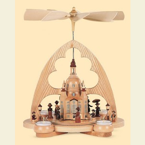 Christmas-Pyramids 1-tier Pyramids 1- tier Christmas Pyramid - Church of the Lady - 34 cm / 13 inches