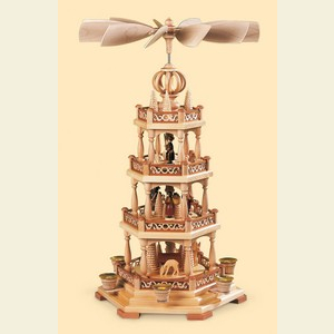 Christmas-Pyramids 3-tier Pyramids 3-tier pyramid - Forest scene - 58 cm / 23 inch