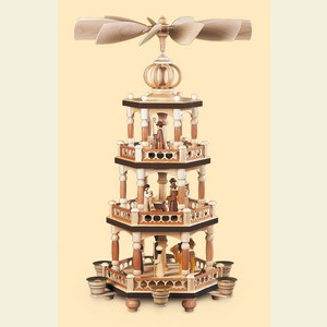 Christmas-Pyramids 3-tier Pyramids 3-tier pyramid - The Christmas Story - 52 cm / 20 inch