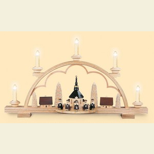 Schwibb�gen Alle Schwibb�gen Schwibbogen - Kurrenden kl. Dorf - 58 cm - 120 V (US-Norm)