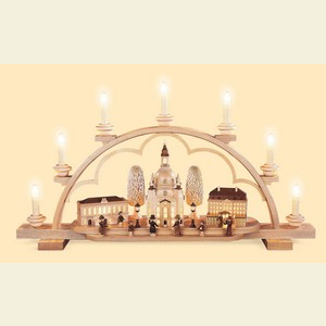 Candle Arches Illuminated inside Schwippbogen - Old Town Dresden by M�ller Kleinkunst - 65 cm / 26 inch