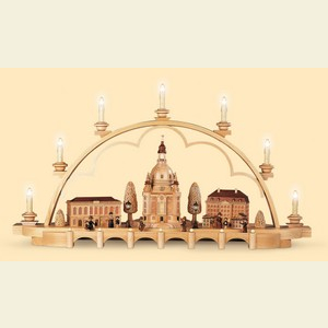 Schwibb�gen Mit Innenbeleuchtung Schwibbogen - Alt Dresden - 80 cm - 120 V (US-Norm)