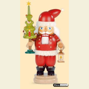 Nu�knacker Weihnachtsm�nner Nussknacker Weihnachtsmann mit Baum - 23 cm