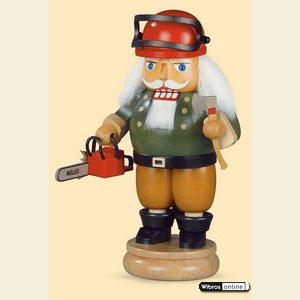 Nu�knacker Berufe Nussknacker Waldarbeiter mit Motors�ge - 23 cm