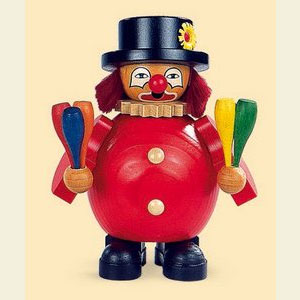 Smokers Misc. Smokers Smoker Clown Juggler with Clubs - 14 cm / 6 inches