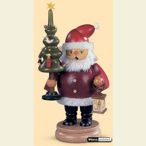 Smokers Santa Claus Smoker Santa Claus with tree - 20 cm / 8 inches