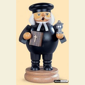 R�ucherm�nner Berufe R�ucherm�nnchen Pfarrer evangelisch - 18 cm