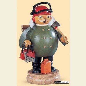 Smokers Professions Smoker Forest Worker with saw - 18 cm / 7 inches
