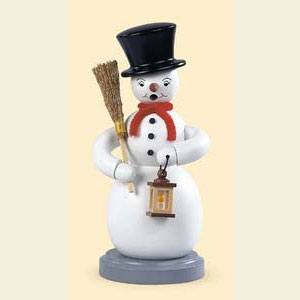 R�ucherm�nner Schneem�nner R�ucherm�nnchen Schneemann - farbig - 23 cm