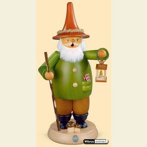 R�ucherm�nner Sonstige Figuren R�ucherm�nnchen Wichtel mit Laterne - 25cm