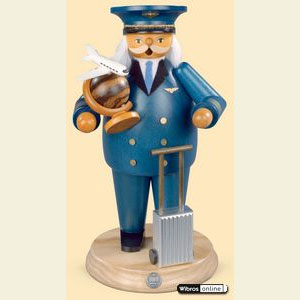 R�ucherm�nner Berufe R�ucherm�nnchen Flugkapit�n - 25cm
