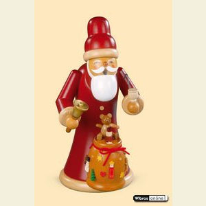 R�ucherm�nner Weihnachtsm�nner R�ucherm�nnchen Weihnachtsmann mit Geschenken - 23cm