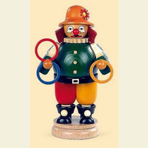 Smokers Misc. Smokers Smoker Clown Juggler with Rings - 21 cm / 8 inches