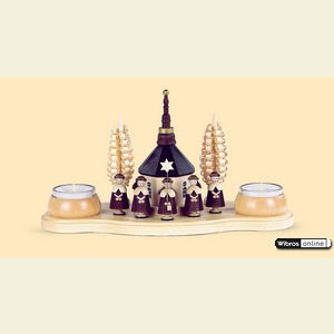World of Light Candle Holder Misc. Candleholders Candle Holder Seiffen Church - 14 cm / 5.5 inches