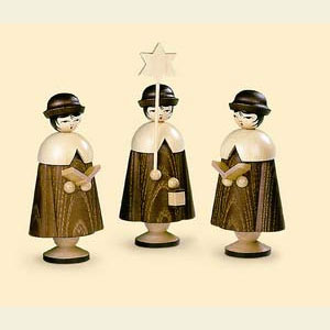 Small Figures & Ornaments Carolers Carolers 3 Figurines - 15 cm / 6 inch