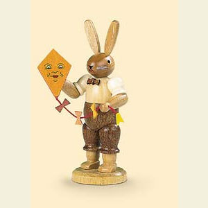 Small Figures & Ornaments Animals Rabbits Easter bunny with kite - 11 cm / 4 inch