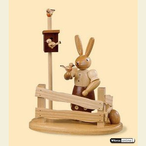 Small Figures & Ornaments Animals Rabbits Bunny woman - 13cm / 5 inch
