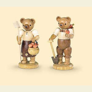 Small Figures & Ornaments Animals Bears Bear Gardener (male) - 10 cm / 4 inch