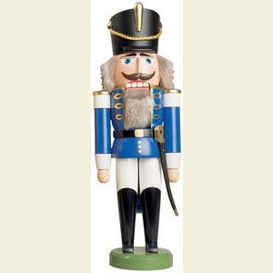 Nutcrackers Soldiers Nutcracker Hussar blue - 37 cm / 15 inch