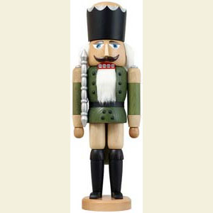 Nu�knacker K�nige Nussknacker K�nig lasiert gr�n - 38 cm