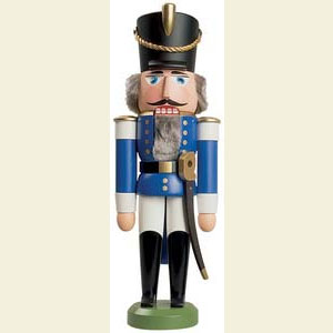 Nutcrackers Soldiers Nutcracker Hussar blue - 28 cm / 11 inch