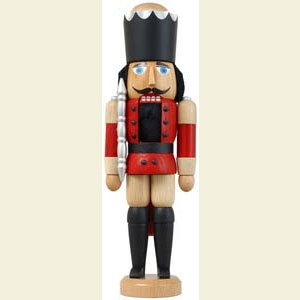 Nu�knacker K�nige Nussknacker K�nig lasiert rot - 29 cm