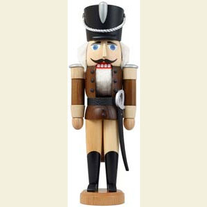 Nutcrackers Soldiers Nutcracker Hussar - Ash -  braun - 28 cm / 11 inch