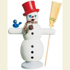 Smokers Snowmen Smoker Snowman with red Hat - 16 cm / 6 inch