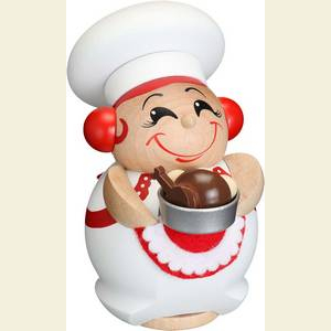 R�ucherm�nner Berufe R�ucherm�nnchen Kugelr�ucherfigur K�chin - 12 cm