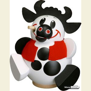 R�ucherm�nner Tiere R�ucherm�nnchen Kugelr�ucherfigur Kuh - 11 cm
