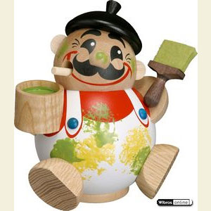 Smokers Professions Smoker Ball Figur Smoker Painter - 11 cm / 4 inch