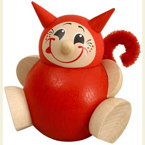Small Figures & Ornaments Ball figures (Seiffener Vk.) Ball Figur Lutz - 8 cm / 3 inch