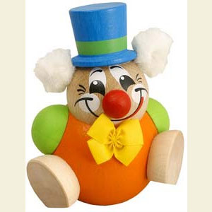 Kleine Figuren & Miniaturen Kugelfiguren (Seiffener Vk.) Kugelfigur Clowny - 8 cm