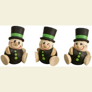 Kleine Figuren & Miniaturen Kugelfiguren (Seiffener Vk.) Kugelfiguren Schorchy - 3-tlg.- 6 cm