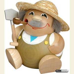 Smokers Professions Smoker Ball Figur Smoker Gardener - 18 cm / 7 inch