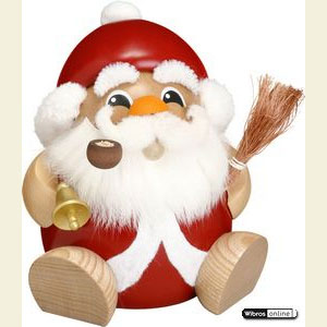 R�ucherm�nner Weihnachtsm�nner R�ucherm�nnchen Kugelr�ucherfigur Nikolaus - 18 cm