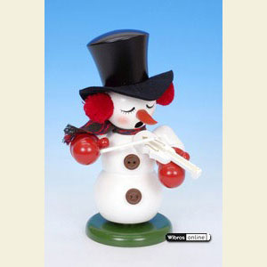 Smokers Snowmen Smoker Snowman with violin - 23 cm / 9 inch