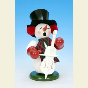 Smokers Snowmen Smoker Snowman with Bass - 23,5 cm / 9 inches