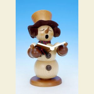 R�ucherm�nner Schneem�nner R�ucherm�nnchen Schneemann S�nger natur - 23,0 cm