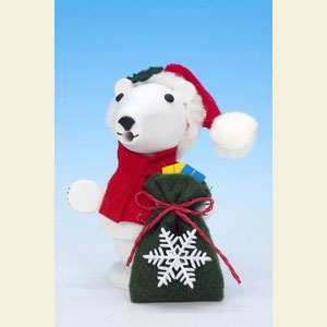 Smokers Santa Claus Smoker Santa Claus Polar Bear - 11,0 cm / 4 inches