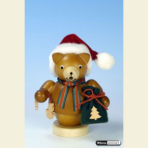 Smokers Santa Claus Smoker Santa Bear - 12cm / 5 inches