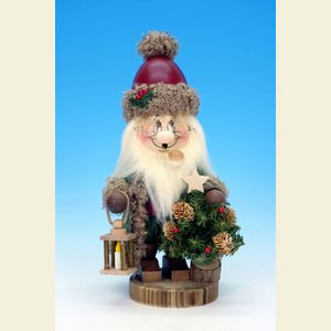 Smokers Santa Claus Smoker Gnome Santa Claus with Tree - 32,0 cm / 13 inches