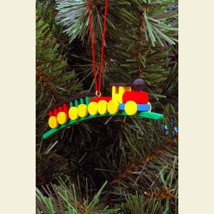 Kleine Figuren & Miniaturen Baumschmuck Sonstiger Baumschmuck Minieisenbahn - 10,5 / 2,1 cm - 12 St�ck