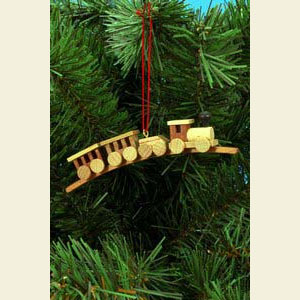 Kleine Figuren & Miniaturen Baumschmuck Sonstiger Baumschmuck Minieisenbahn natur - 10,5 / 1,9 cm - 12 St�ck
