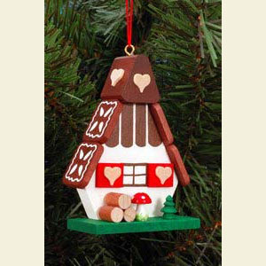 Small Figures & Ornaments Tree Ornaments Misc. Tree Ornaments Witch house - 5,2 / 7,2 cm - 12 pcs. / 2 x 3 inch