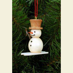 Small Figures & Ornaments Tree Ornaments Snowmen Snowman on Skis - 4,8 / 4,5 cm - 12 pcs. / 2 x 2 inch