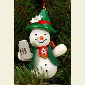Kleine Figuren & Miniaturen Baumschmuck Schneem�nner Schneemann Bayer - 6,6 / 9,0 cm - 3 St�ck